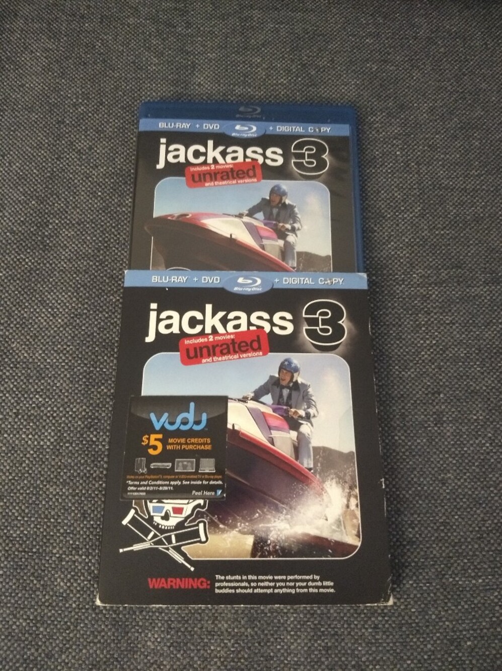 Jackass 3 Blu-ray/3D DVD - Unrated Edition with 3D Glasses